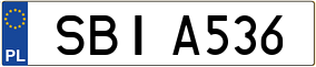 Trailer License Plate